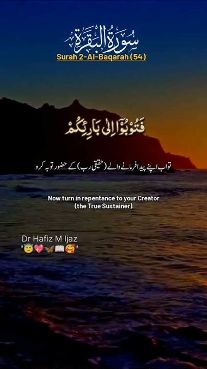 Lesson No 37 Surah Al Baqarah Ayat No 54 Quran Quranforkids