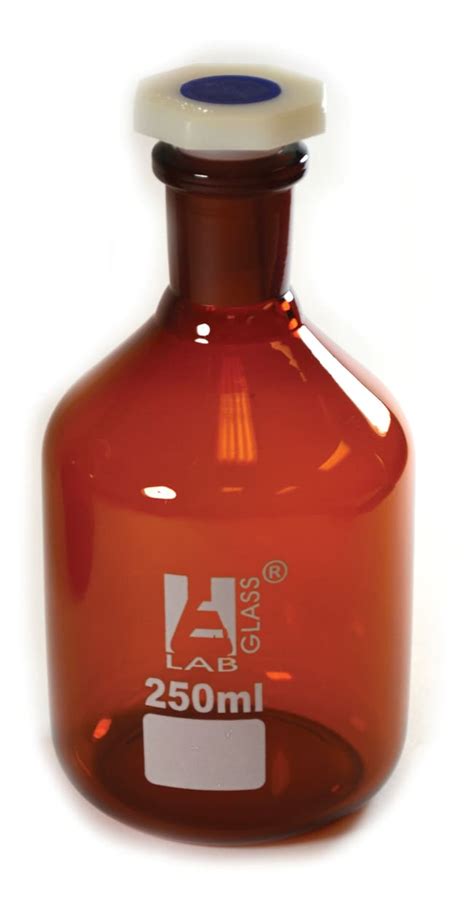 Eisco Amber Reagent Bottle Narrow Mouth With Acid Proof Polypropylene