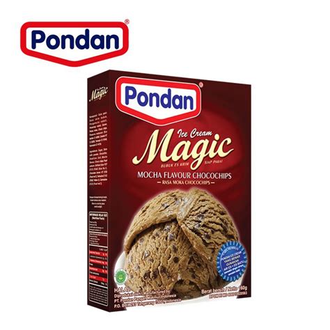 Jual PONDAN ICE CREAM MAGIC RASA MOKA 160 GR Shopee Indonesia