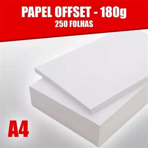 Papel Offset G Caixa Folhas Tamanho A Branco Escorrega O