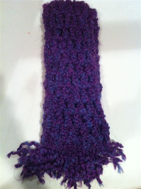 Purple Crochet Scarf Fashionable And Stylish Accessory