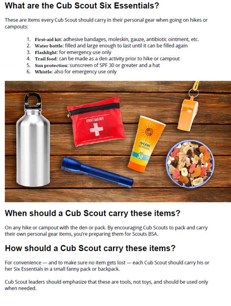 Cub Scout Essentials