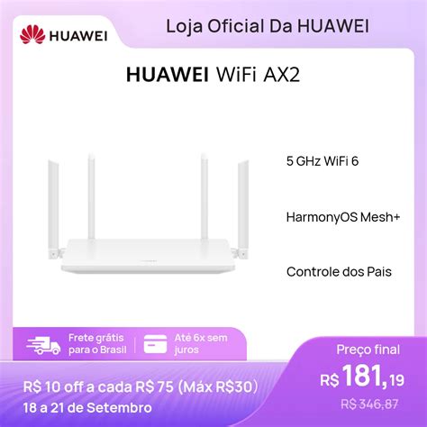 Roteador Huawei Ws Ax Wi Fi G Ghz Amplificadores Rede Mesh