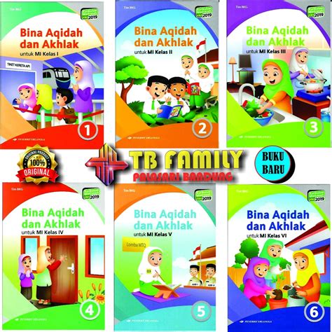 Jual Buku Bina Akidah Akhlak Mi Kls 1 2 3 4 5 6 Penerbit Erlangga KMA