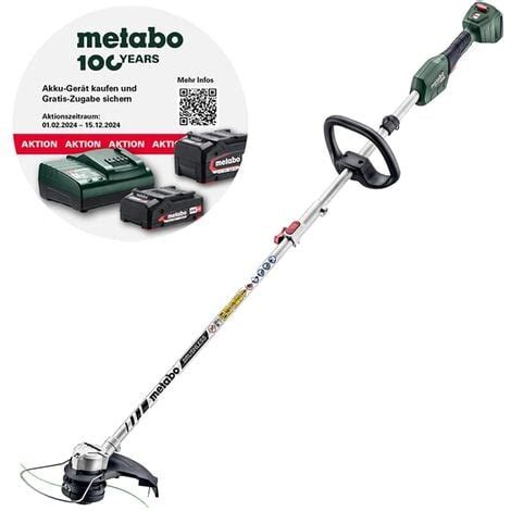 Metabo Akku Rasentrimmer Rtd Ltx Bl Volt Solo Ohne Akku Ladeger T