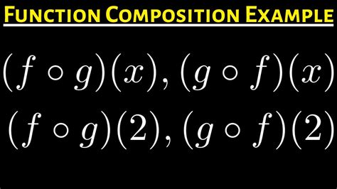 18 How To Find The Function Compositions F O G X G O F X F