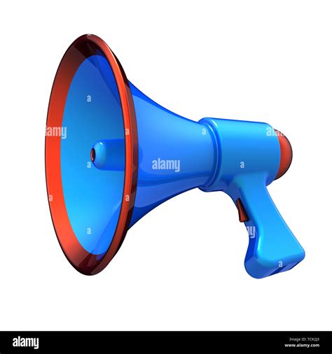 Loudspeaker Megaphone News Blog Communication Bullhorn Blue Orange Message Announcement Icon