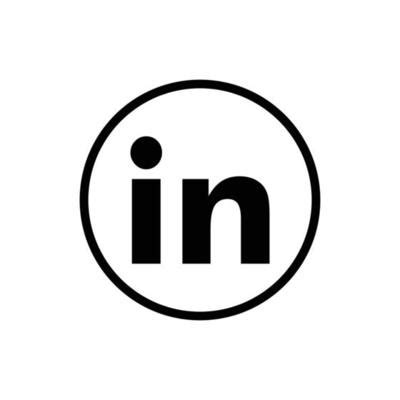 Linkedin Logo Black Vector Art, Icons, and Graphics for Free Download