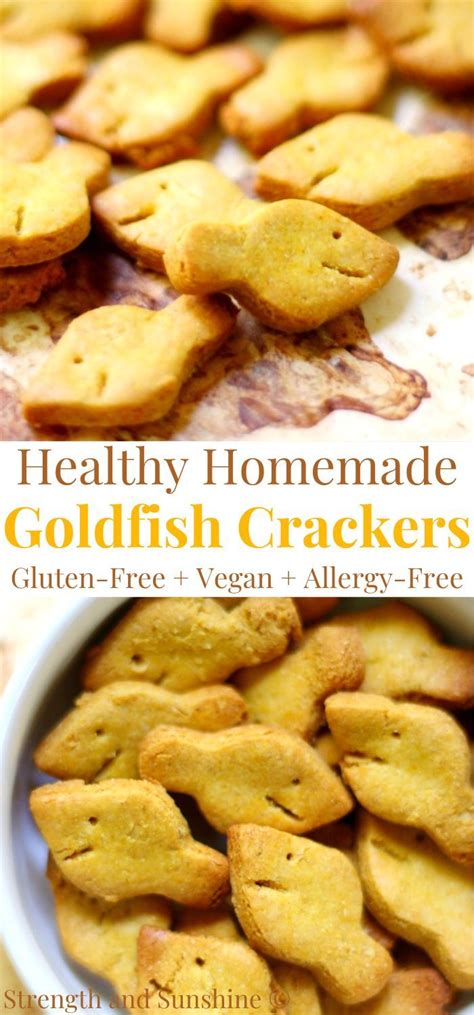 Homemade Goldfish Crackers Gluten Free And Vegan Healthy Snacks Recipes