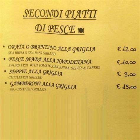 Menu Da Trattoria Le Due Specialit Ristorante Milano