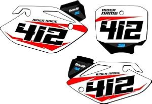 Amazon Crf R Sg Custom Mx Number Plates Senge