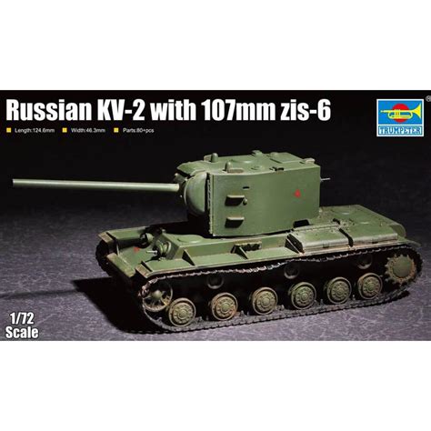 Maqueta De Tanque Tanque Ruso Kv Con Mm Zis Trumpeter