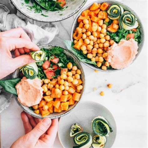 Vegan Sweet Potato Nourish Bowl With Chickpeas Nutriciously