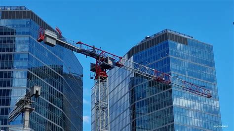 Warszawa Warsaw Budowa Towarowa Towers Construction Of Towarowa