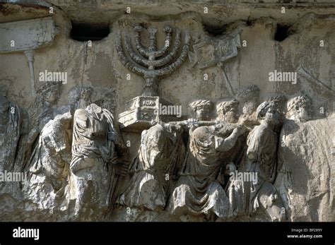 menorah arch  titus  res stock photography  images alamy