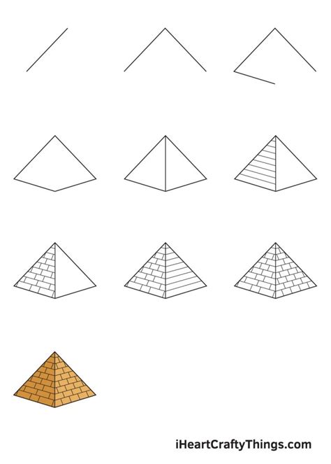 How To Draw A Triangular Pyramid Step By Step Pyramidhow To Draw A Porn Sex Picture