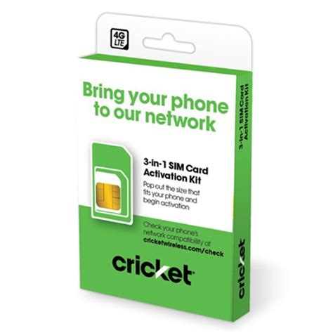 Cricket Universal 3in1 SIM Card - American Cellular Solution