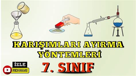 KARIŞIMLARIN AYRILMASI 7 SINIF FEN BİLİMLERİ YouTube