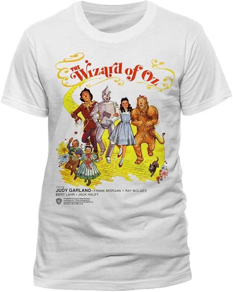 Wizard Of Oz The Poster Blanc T Shirt Amazon fr Vêtements