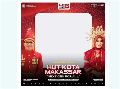 15 Link Twibbon Hut Kota Makassar 2023 Peringatan Hari Jadi Ke 416 Cocok Dibagikan Ke Facebook