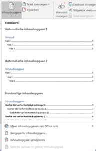 Automatische Inhoudsopgave In Word CLS Trainingen