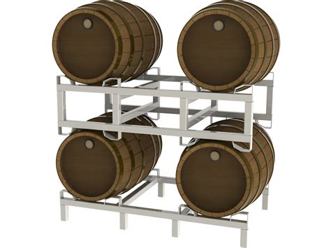 Double Barrel Wine Racks - Rack Engineering Division