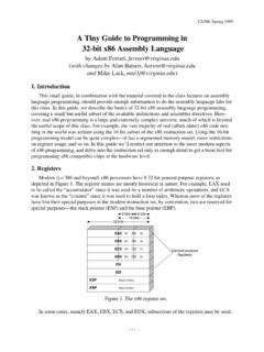 A Tiny Guide To Programming In 32 Bit X86 Assembly A Tiny Guide To