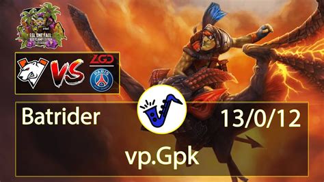 Batrider Dota 2 Gpk 13 0 12 Mid Lane Pos 2 Virtus Pro VS PSG