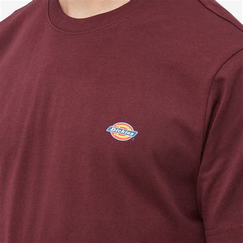 Dickies Mens Mapleton T Shirt In Maroon Dickies Construct