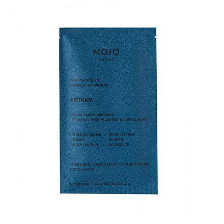 Mojo Cacao Шоколад горький Vietnam, 70% какао, 20 г. - купить с ...