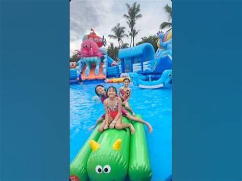 Inflatables Water Play Slides 💦🤩 Kiztopia Splashtopia @ Palawan Green ...