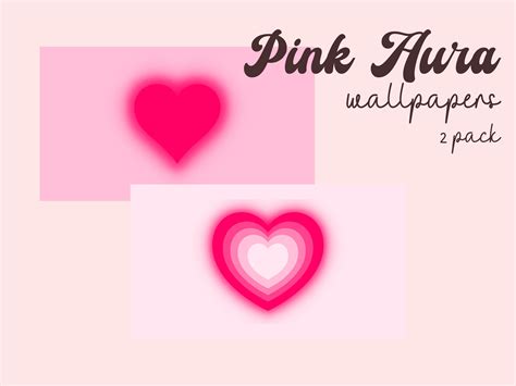 Pink Aura Heart Wallpapers Etsy