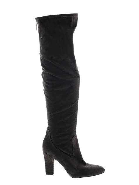 Ivanka Trump Solid Black Gray Boots Size 10 - 73% off | thredUP