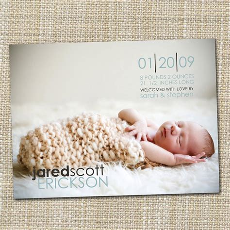 Birth Announcement Baby Boy Announcement Baby Girl Etsy