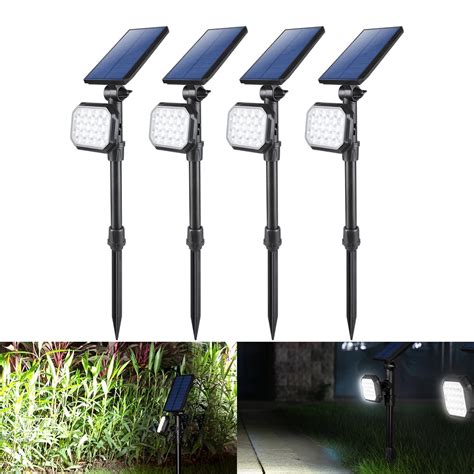 Jsot Solar Powered Led Spot Lights Outdoor Landscape Plastic Spotlights