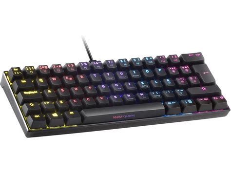 Teclado Mars Gaming Mec Nico Mkminiw Rgb Red Switch Pt Preto Nanochip