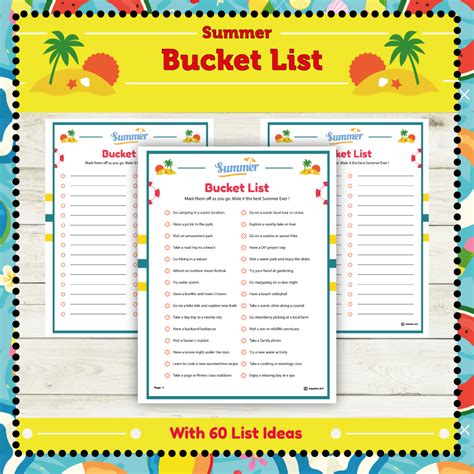 Summer Bucket List A Guide To Unforgettable Adventures Made By Teachers