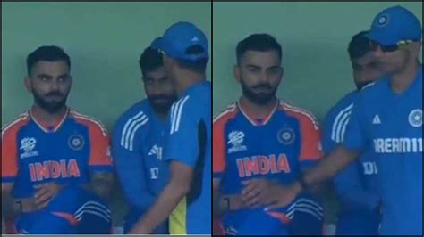 Ind Vs Eng India Coach Rahul Dravid Engages In Discussion With Virat Kohli After His Dismissal