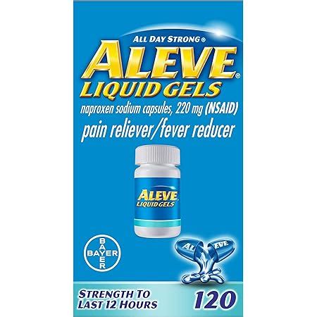 Amazon Aleve Liquid Gels With Easy Open Arthritis Cap Naproxen