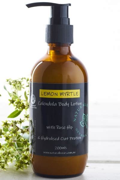 Natural Basics Calendula Body Lotion Lemon Myrtle In 2020 Myrtle Essential Oil Body Lotion