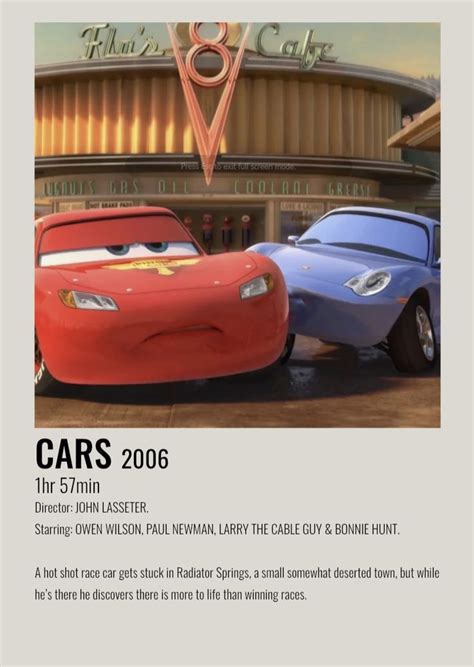 Cars 2006 Disney Movie Posters Animated Movie Posters Disney