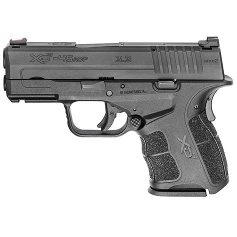 Springfield Armory Xd S Mod 2 W Fiber Optic Front And White Dot Rear Sights 45 Auto Acp 3 3in