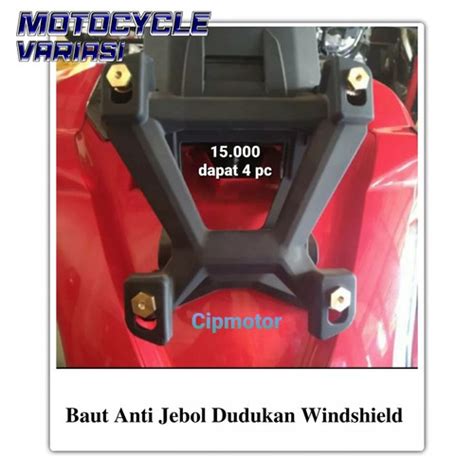 Promo Baut Dudukan Wind Shield Anti Jebol Adv 150 160 Nmax Baut Anti