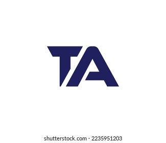 Ta Logo Design Vector Template Stock Vector (Royalty Free) 2235951203 ...