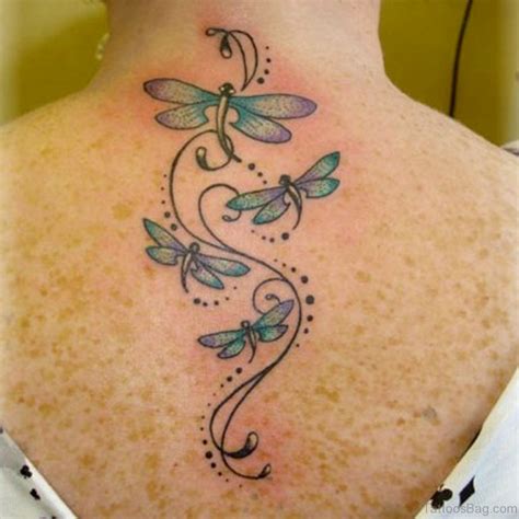 49 Classic Dragonfly Tattoos For Back Tattoo Designs