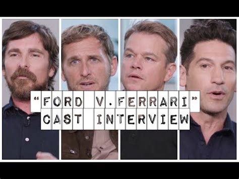 Ford V. Ferrari cast interview - Christian Bale Josh Lucas Matt Damon ...