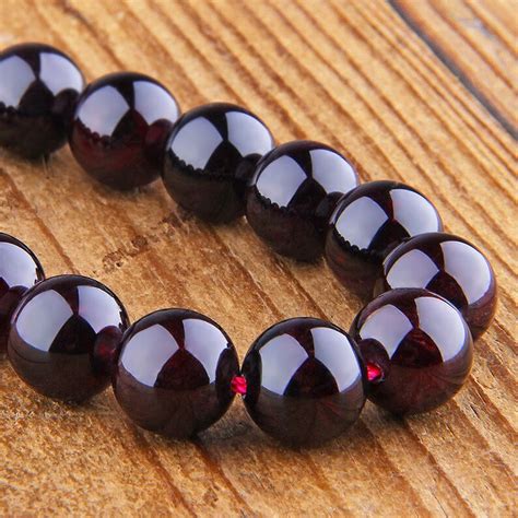 12mm Natural Garnet Beads Gemstone Beads Round Garnet Etsy