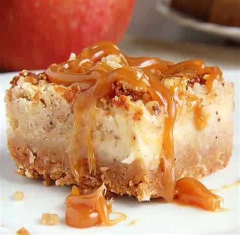 Caramel Apple Crisp Cheesecake Bars Recipes