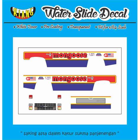 Jual Decal Waterslide Hot Wheels 83 Chevy Silverado Mongoose Kota Denpasar Ccnk Garage