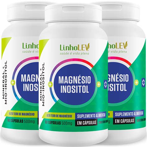 Para Que Serve O Magnésio E Inositol - Magnésio + Mio Inositol 3 Frascos - Ervais Suplementos Alimentares